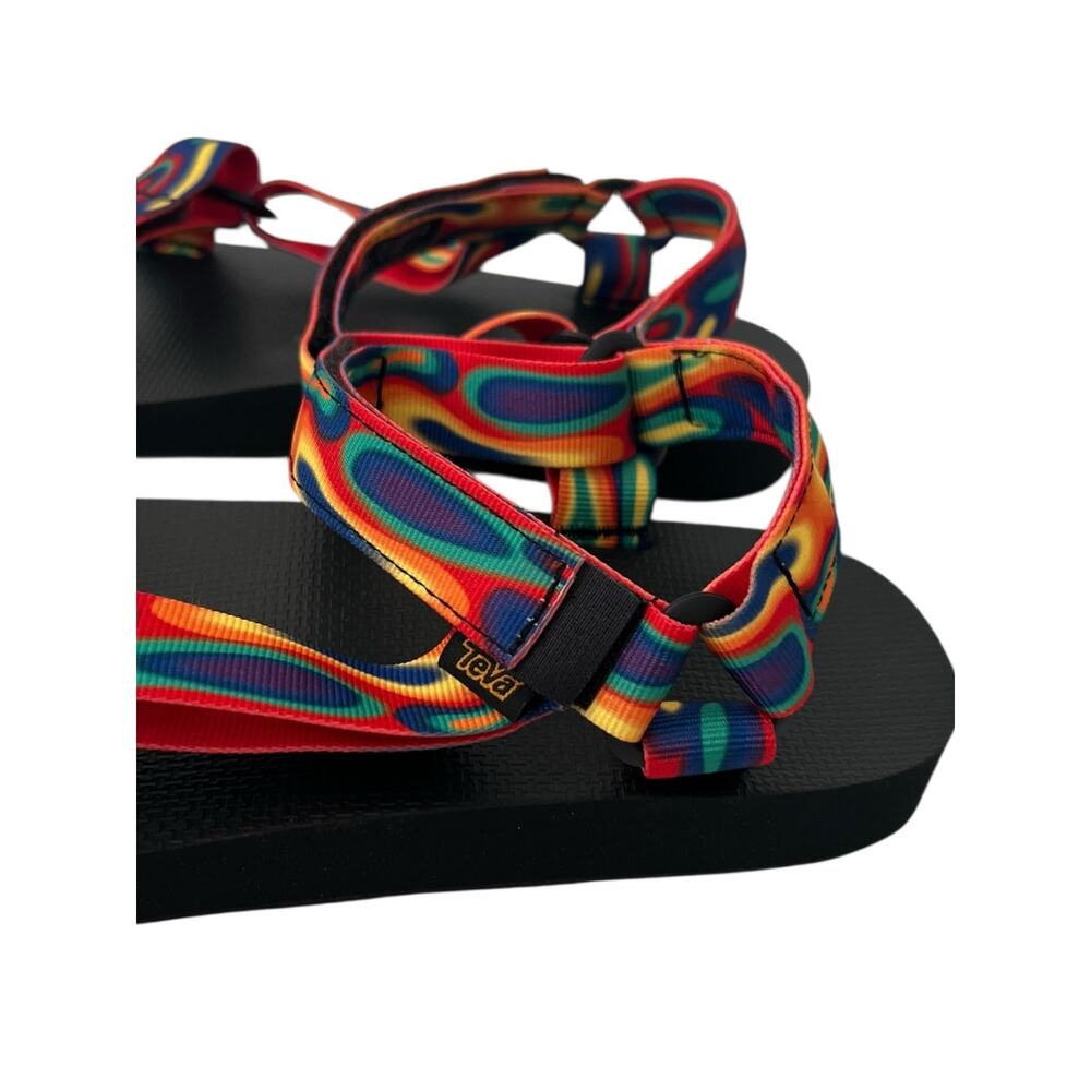 Teva Original Universal Unisex Rainbow Sandals Size 12 - Picture 5 of 8